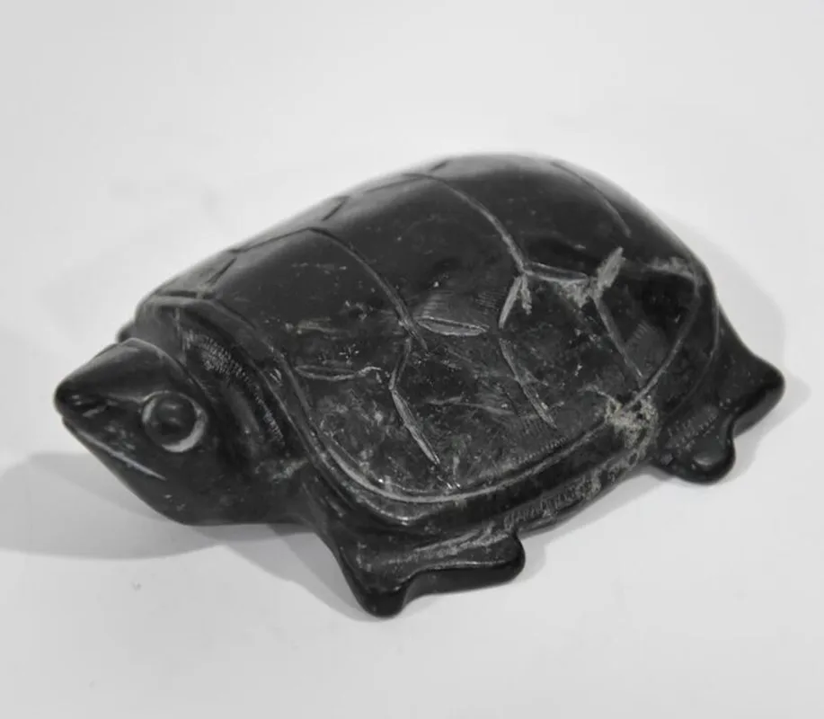 

Архаизированная черная железная метеоритная морская черепаха Hongshan culture, маленькая статуя