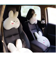 cute rabbit car headrest lumbar support removable and washable pillow seat accessories interior