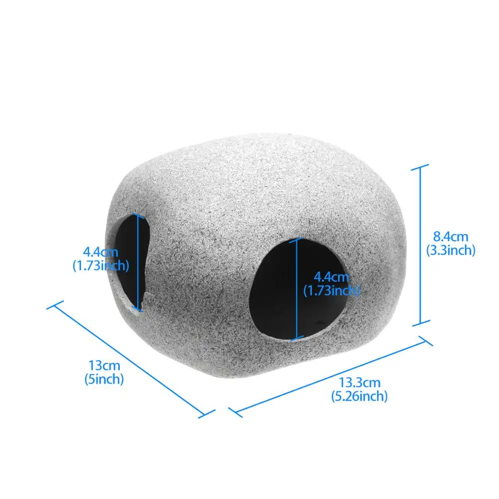 Saim украшение для аквариума пещера рыбок нерестовое укрытие серый искусственный