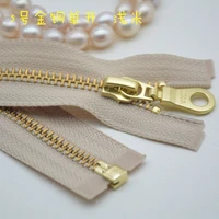 ykk5 no 5 metal gold and copper single zipper 50 100cm shallow meters