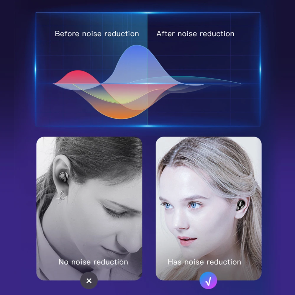 Беспроводные Bluetooth наушники с светодиодный цифровой дисплей 2200 мАч зарядный
