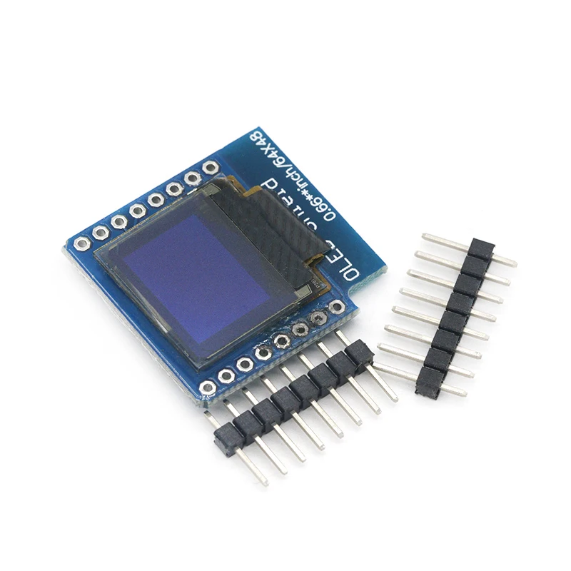 0 66 дюймовый oled дисплей модуль для WEMOS D1 MINI ESP32 Arduino AVR STM32 64x48 &quotЖК экран IIC I2C OLED|shield| |