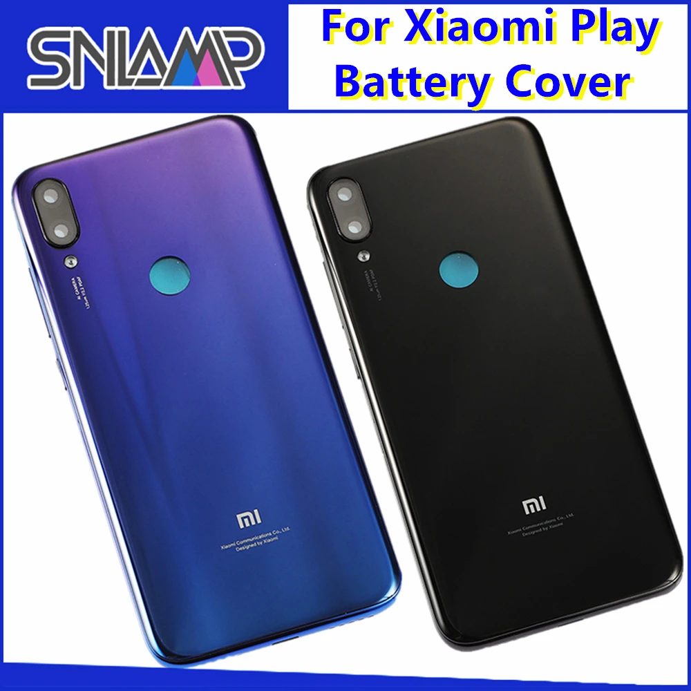 Xiaomi Mi Play Back Крышка корпуса батареи Защитный чехол для телефона ПК для Xiaomi Mi play запасные части 5,8" с логотипом