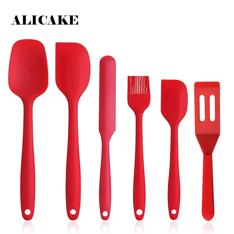 Силиконовые Шпатель для торта 6 шт./компл. скребок крема инструменты