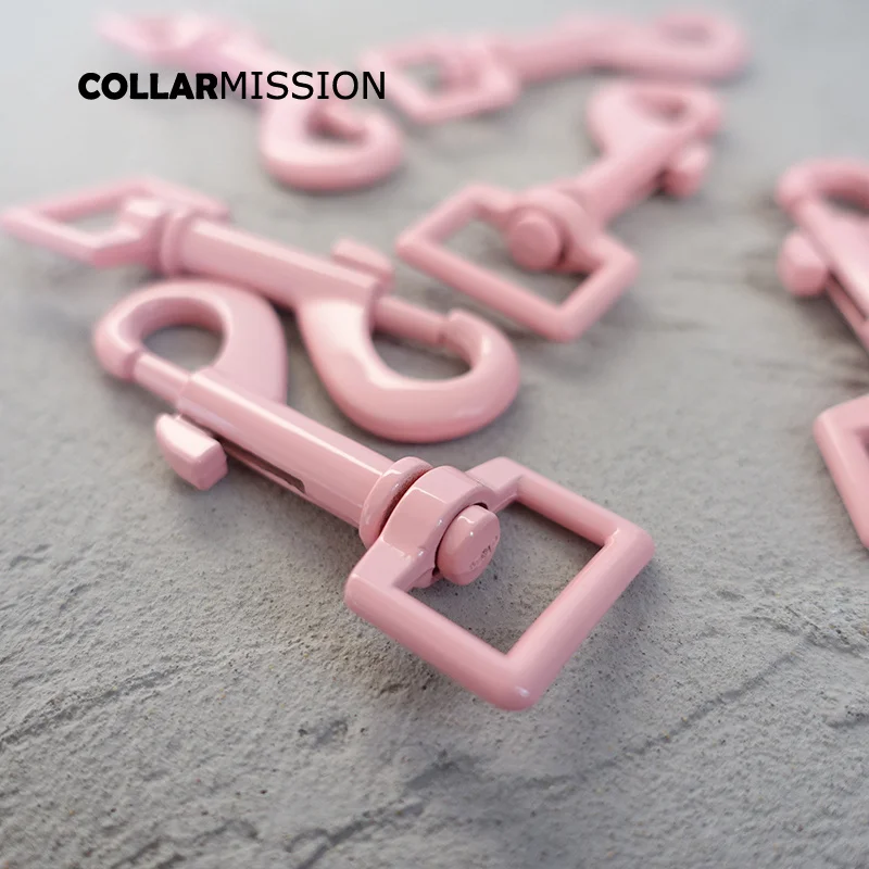 Металлический розовый цветной зажим для собаки выпечки прочный и крепкий