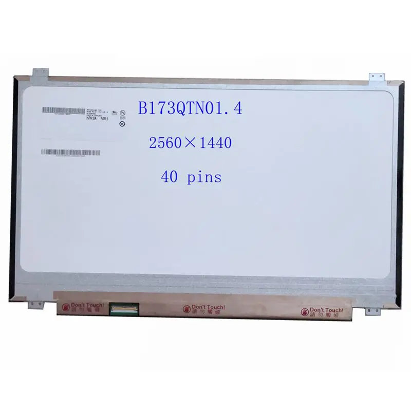 17.3&quot Laptop LCD Display Panel 120HZ QHD 2560x1440 LED Screen B173QTN01.4 B173QTN01.0 B173QTN01.2 B173QTN01.5 B173QTN01.1 40pi|ЖК-экран