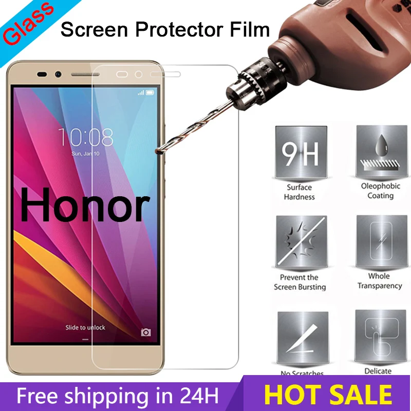 

9H Smartphone Protective Glass on Huawei Honor 10 9 Light Lite Screen Protector for Honor Note 10 8 Play Tempered Glass