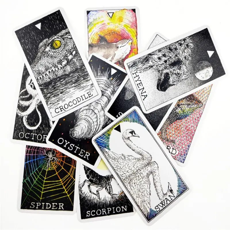 

Animal Spirits Tarot 63 Cards Deck English Language Oracle Playing Card Family Party Board Game