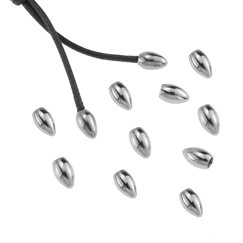 Концевые колпачки для шнура из нержавеющей стали подходят кожаного 1 5/2/2 5 мм