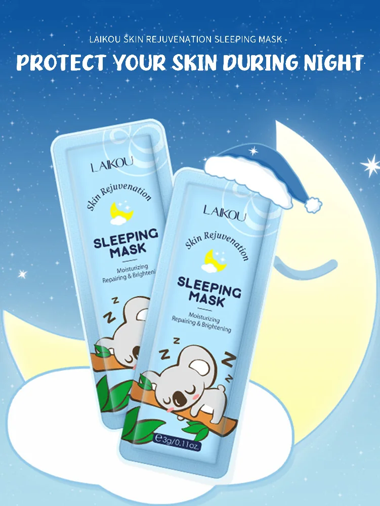 Sleeping Mask Moisturizing Nourishing Skin Texture Transparent Overnight Mask Soothing And Brightening Skin Care Cleansing Mask