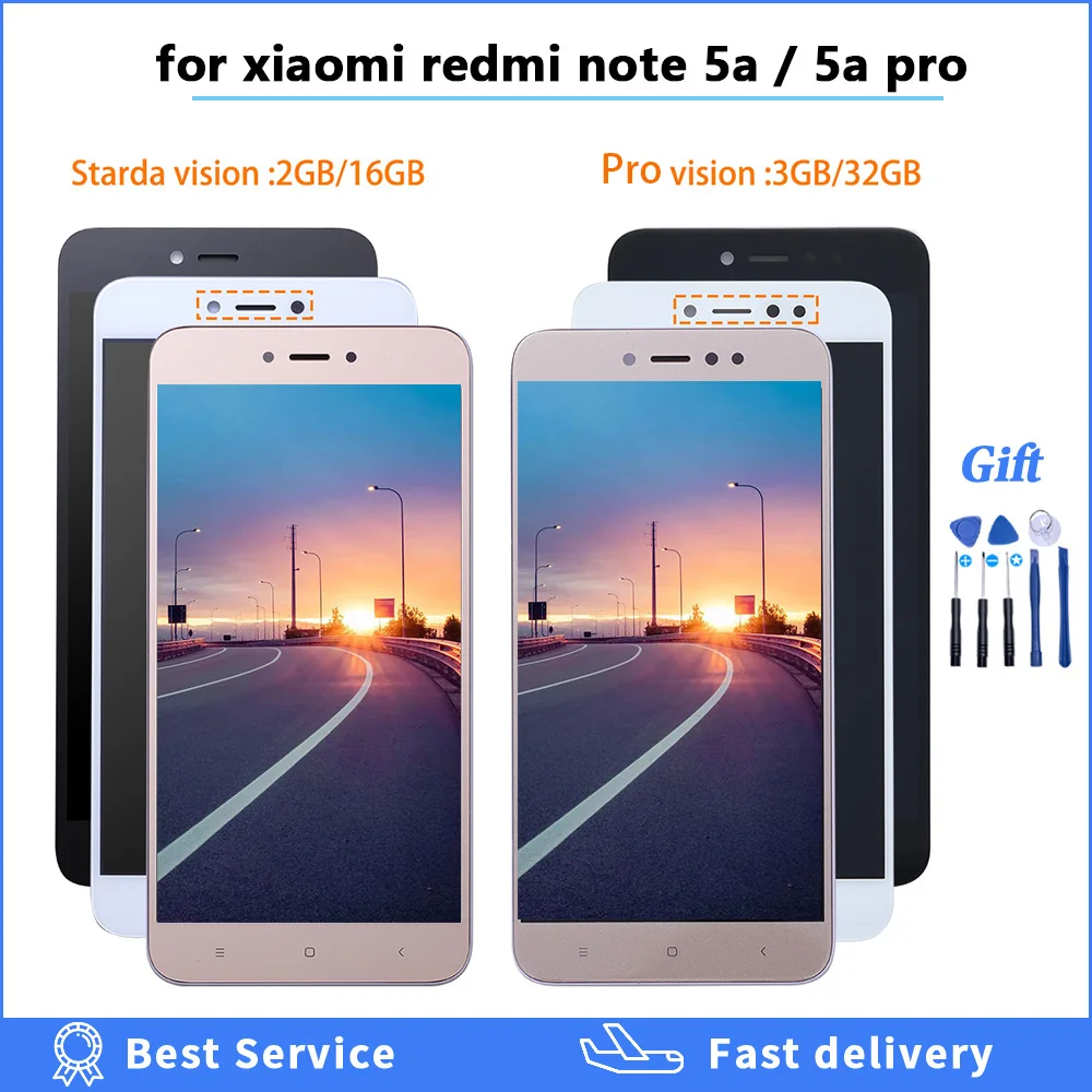 ЖК-дисплей для Xiaomi Redmi Note 5A Prime Pro Y1 Lite дигитайзер сенсорная панель глобальная
