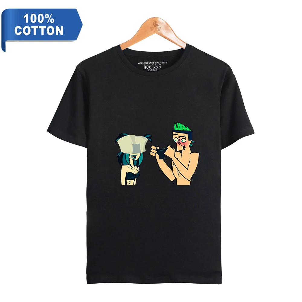 

2021 Total Drama T shirt Short Sleeve 2D Print 100% Cotton Women/Men Clothes
