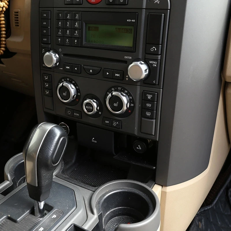

Chrome ABS Air Conditioner Volume Knob Cover Trim For Land Rover Discovery 3 LR3 2004-2009 & Range Rover Sport L320 2005-2008