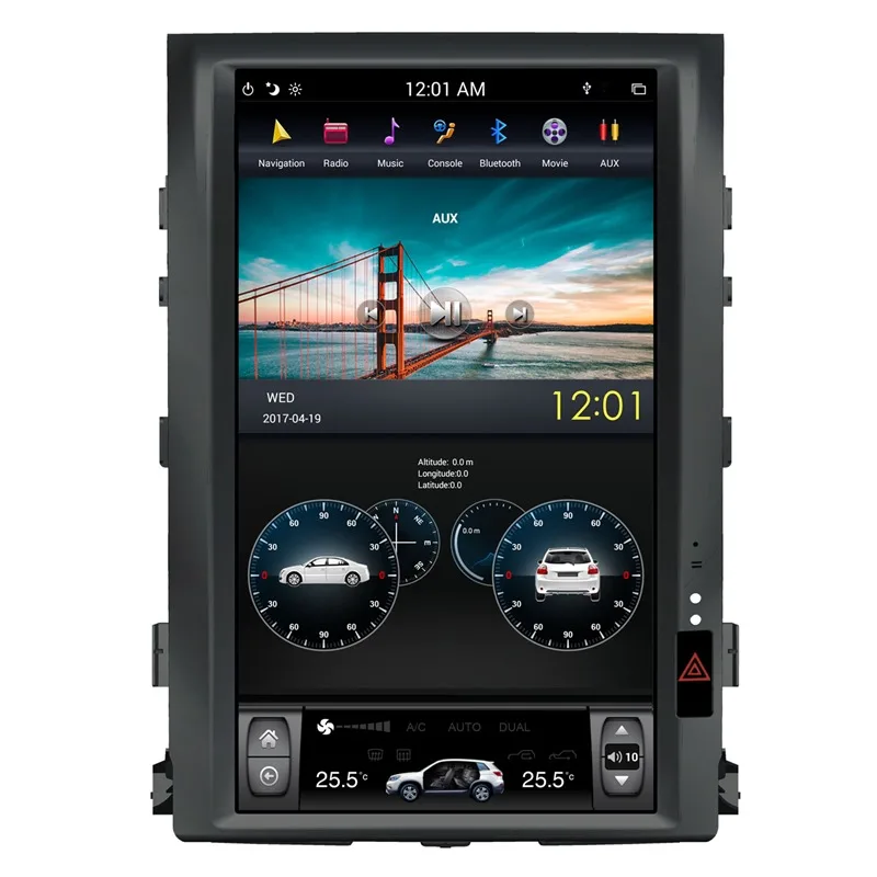 16-дюймовый автомобильный стерео DVD GPS-навигатор Tesla Android головное устройство