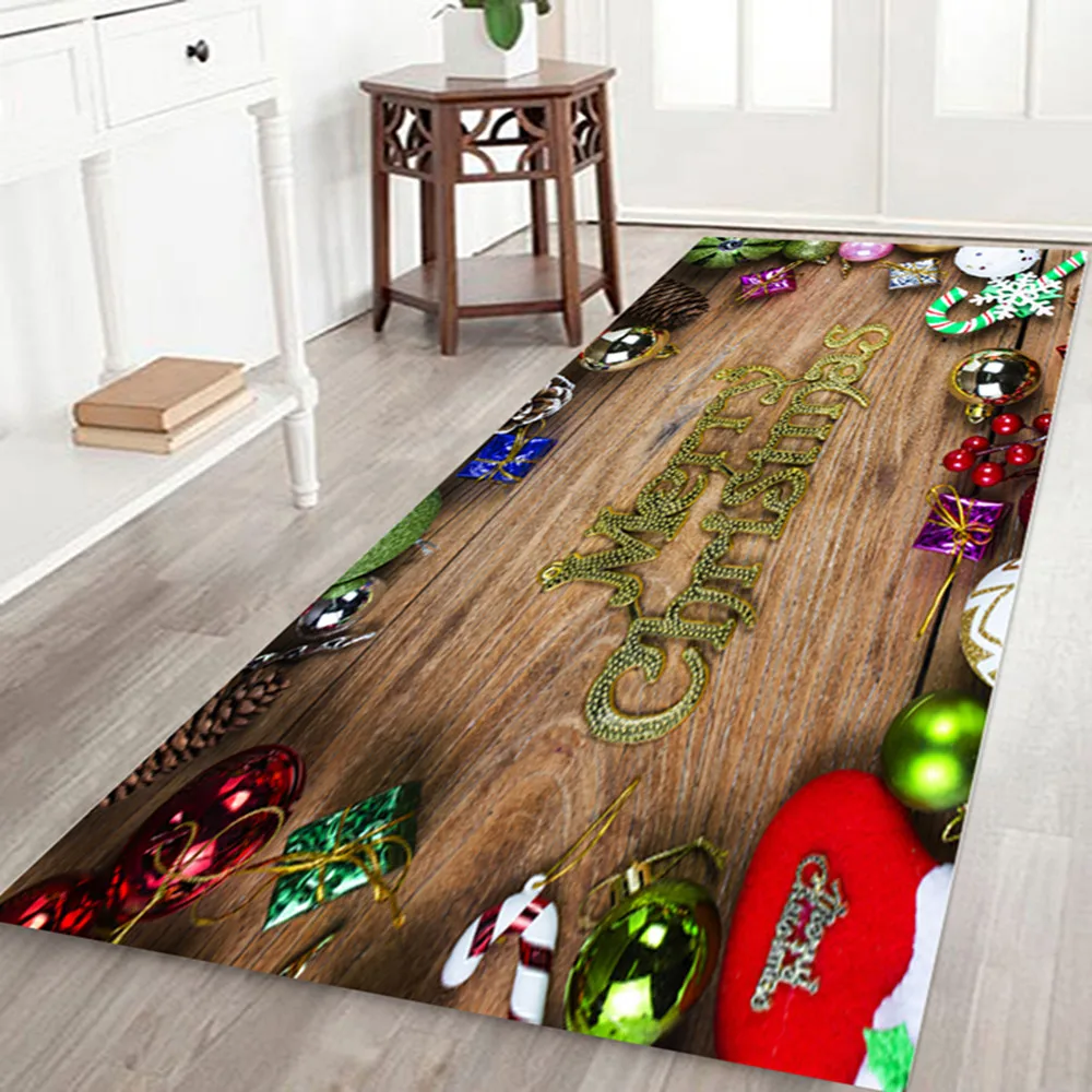 Рождественские ковры для гостиной спальни коврики зоны Нового года детский