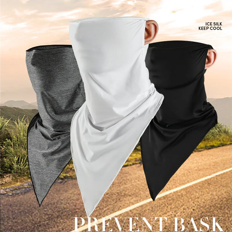 

Sunscreen Face Mask Cycling Universal Multifunction Summer Riding Magic Headscarf Outdoor Windproof Ice Silk Triangle Outdoor