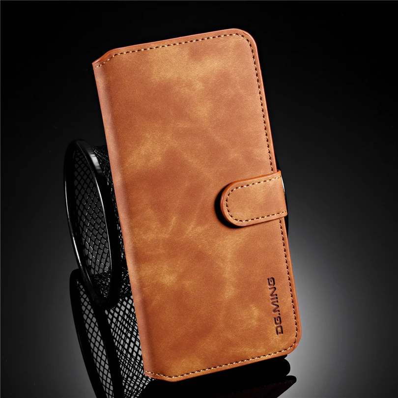 Kickstand Flip Leather TPU Phone Case For Huawei P30 P20 Lite P Smart Business Retro Matte Cover Y5 Y6 Y9 2019 | Мобильные телефоны