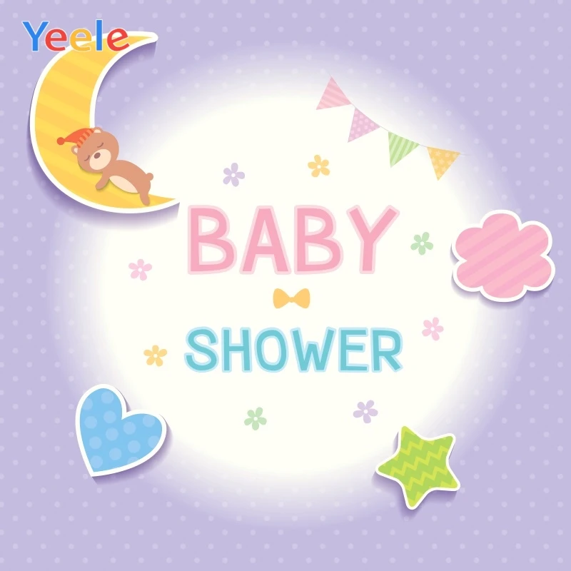 

Yeele Baby Shower Photocall Moon Star Ins New Birth Photography Backdrops Personalized Photographic Background For Photo Studio