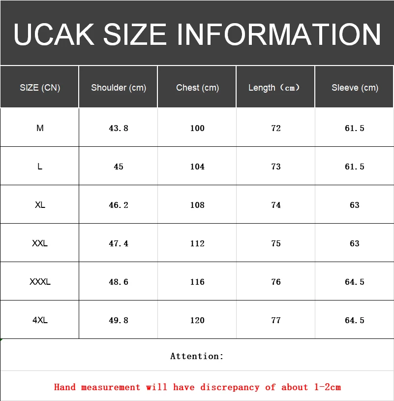 UCAK Brand Streetwear Pure Cotton Shirt Men Clothes Spring New Arrival Casual Turn-down Collar Solid Color Shirts Homme U6166