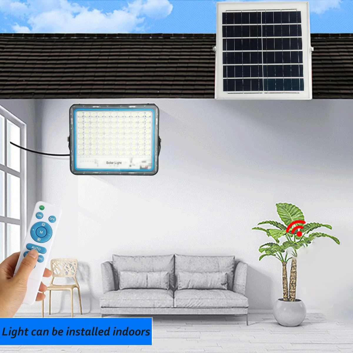 

400W 300W 200W 150W Waterproof Solar Flood Light Wall Lamp Led Light Solar Lamp Outdoor Multifunctional Garden Lighting with RC