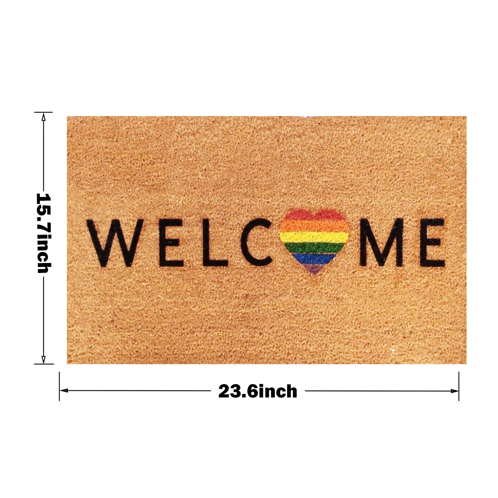 

Welcome Doormat Entrance Hallway Rectangle Printed Non-Slip Floor Rugs Front Door Mat Outdoor Rugs Carpet Bedroom Kitchen