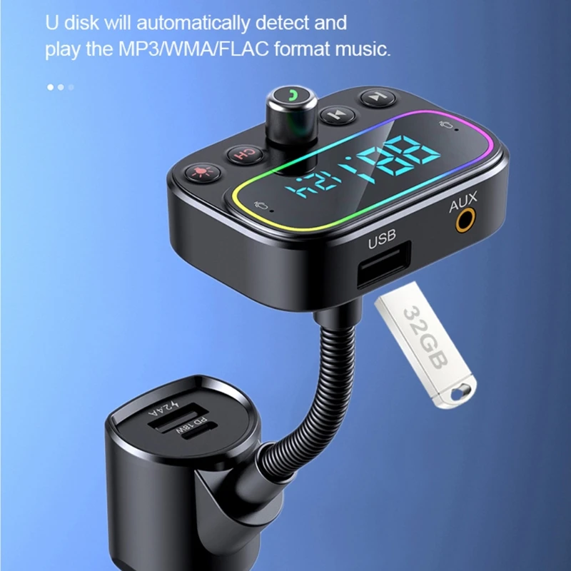

203B Wireless Loudspeaker in-Car Handfree Phone Communication for Safe Driving AVX Output/Input Speaker with Built in Mic