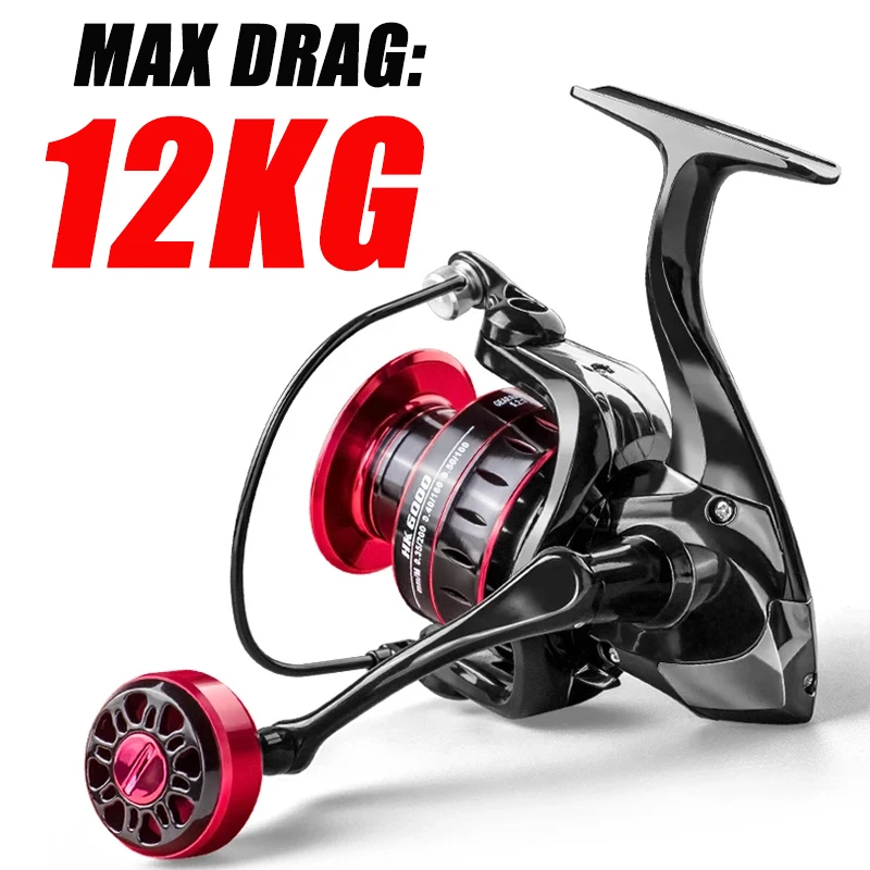 

Spinning Fishing Reel Max Drag 12KG Metal Spool High Speed Carp Fishing Reel Spinning Sea Saltwater Reel