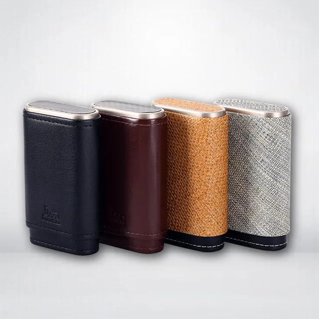 Чехол с Отделом для сигарет из кожи кедрового дерева портативный трех частей