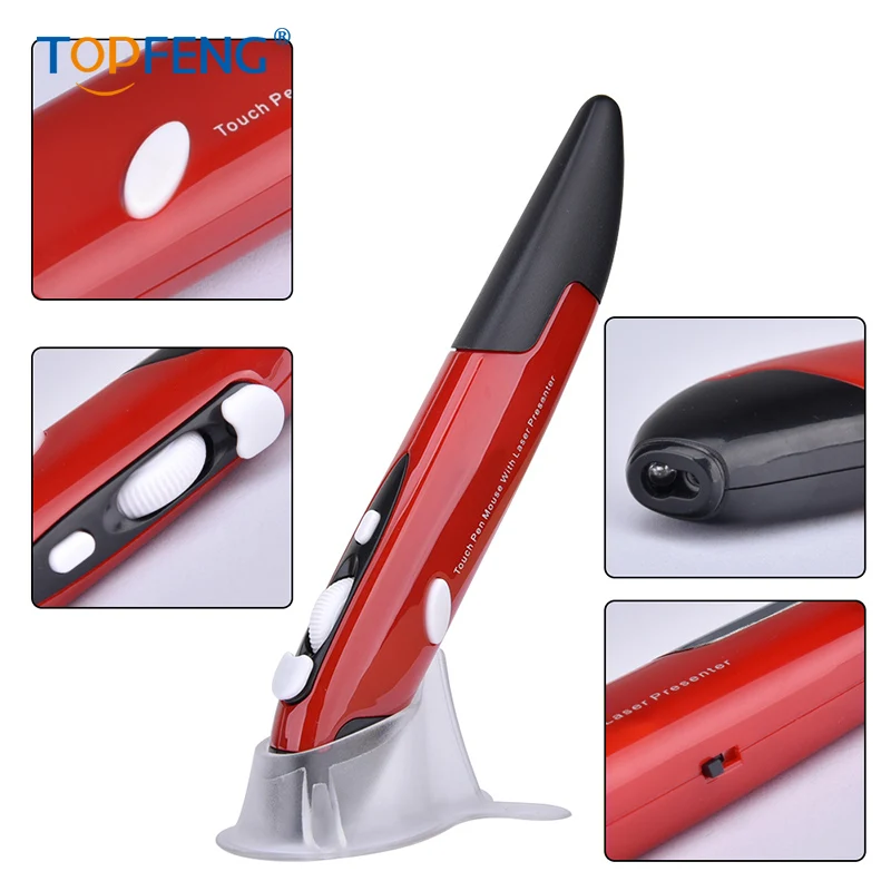 Беспроводная оптическая карманная Ручка мышь регулируемая почерк мини