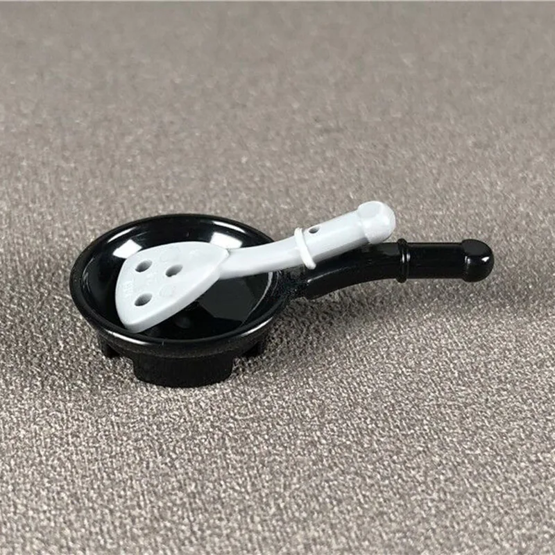 10Pcs/set Kitchenware Pots Bowls Pans Cookware Building Blocks MOC Play Accessories Parts Model DIY Kids Toys | Игрушки и хобби