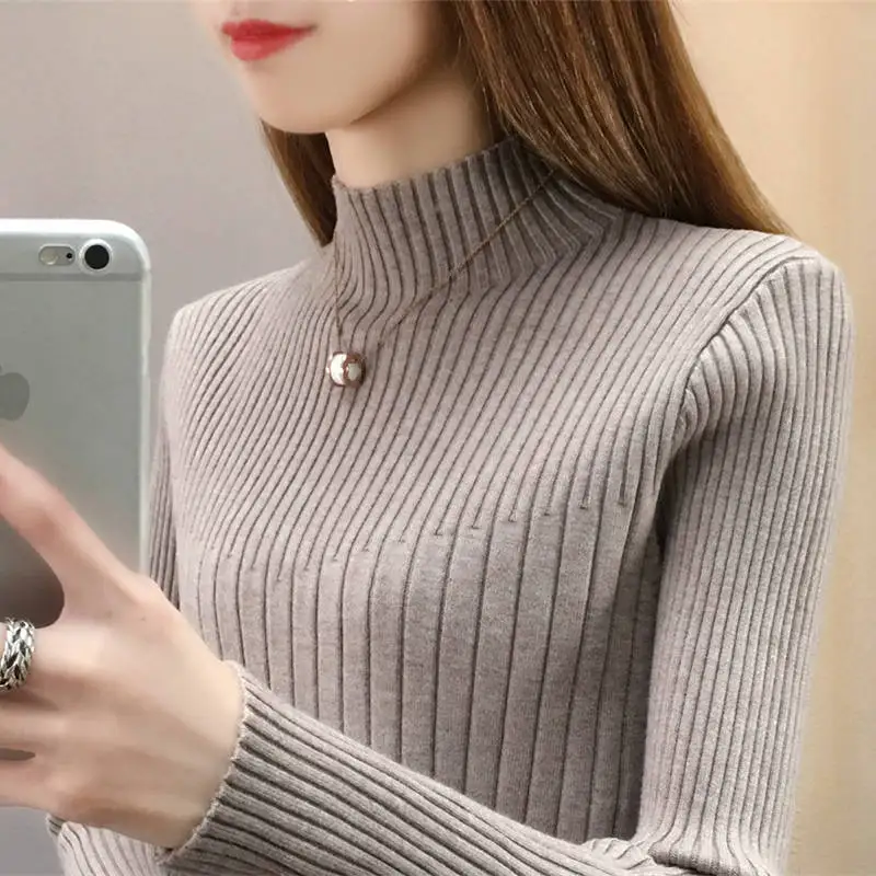 

100kg high quality core spun knitwear women's new Korean large loose Long Sleeve Sweater Top