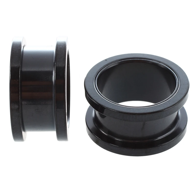 1 пара винтов из нержавеющей стали с двойными расклешенными полыми ушными