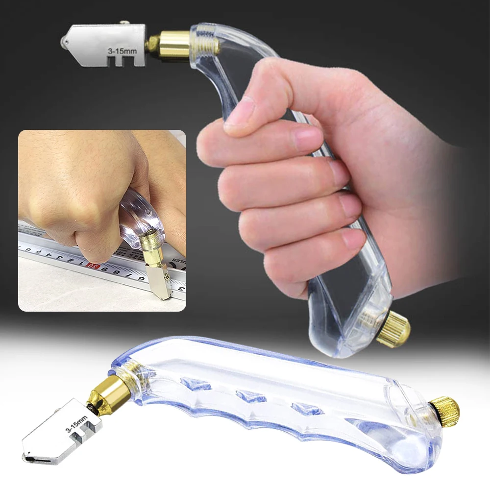 

Glass Cutter Glass Tile Opener Hand-Held Tile Cutting Tool Ceramic Tile Multi-Function Cutter Tile Cutter Glass Cottle Cutter