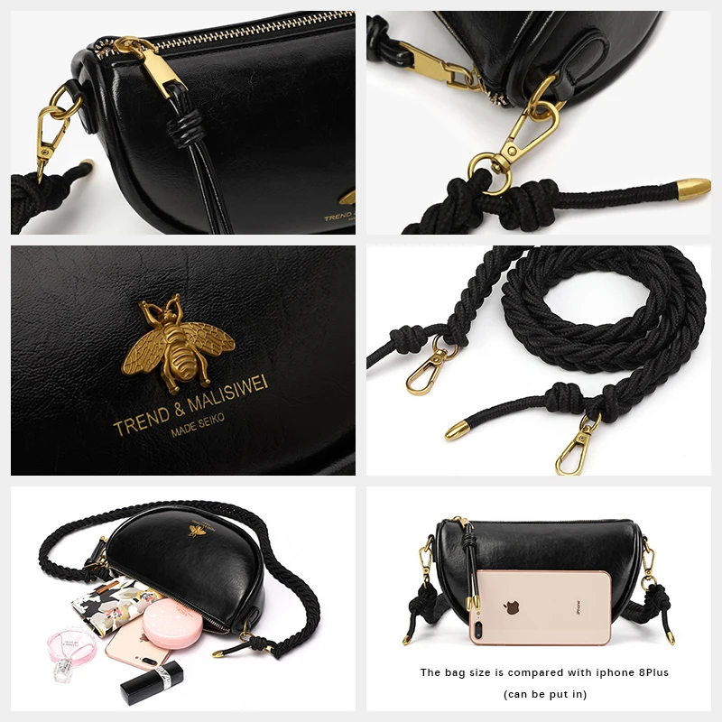

Women's Casual Sling Shoulder Hobos Crossbody Travel PU Bag Fashion