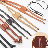 1pc rope bucket bag strap belt backpack 120cm drawstring pu leather beam pocket messenger bag multi color
