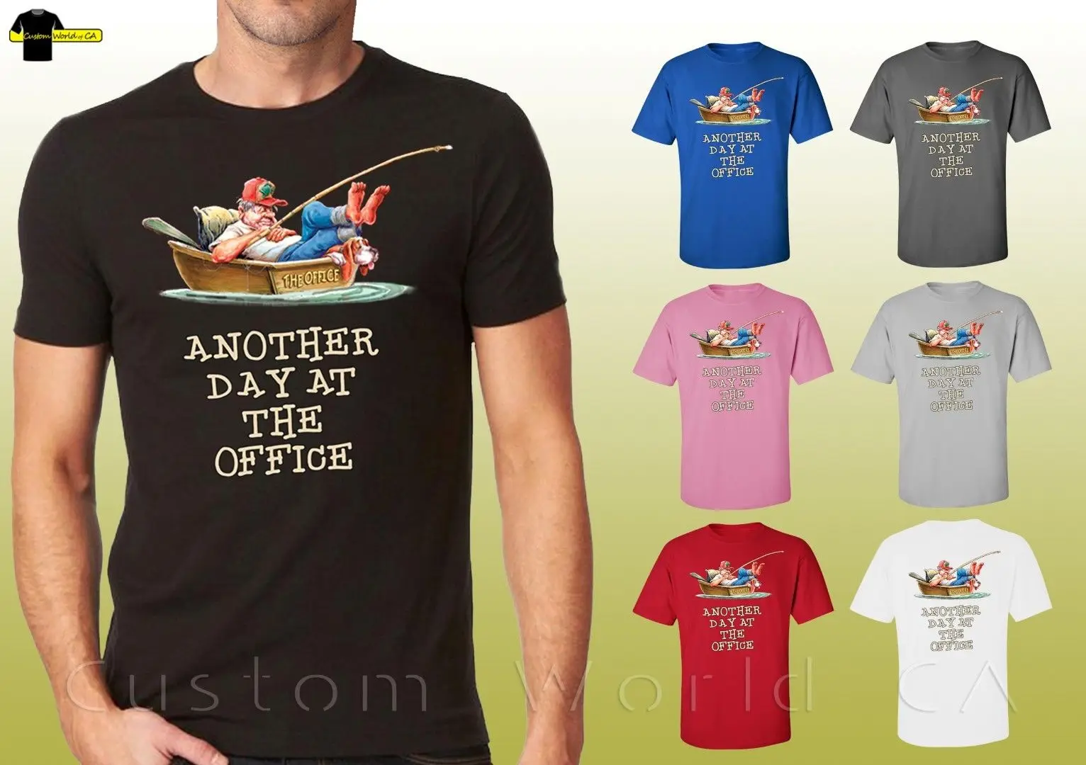 Забавная работа связанные рубашки на другой день в офисе Рыбалка унисекс