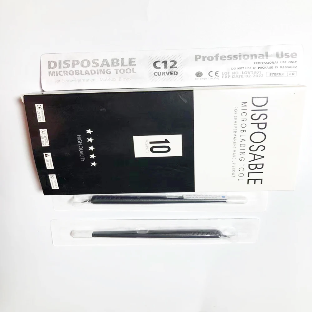 

Clearance Price 10PCS Disposable Microblading Pen with Pigment Sponge - Thinnest Blade On The Market NOT FOR LATEX