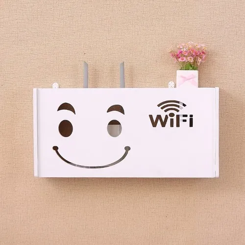 Беспроводная Wifi коробка маршрутизатора деревянная-пластиковая настенная полка подвесная штепсельная плата кронштейн коробка для хранения 3 Размер 9 стиль - Цвет: M