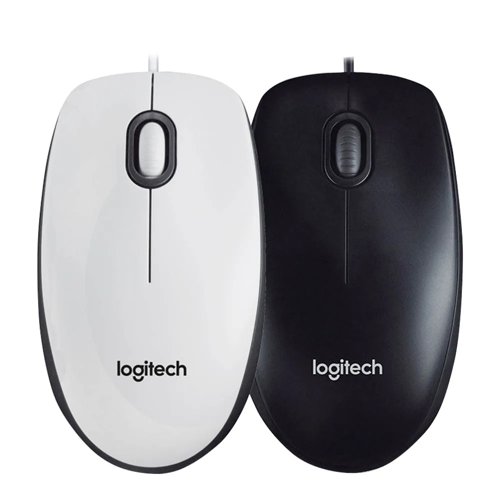 Logitech M100R USB Проводная оптическая мышь компьютерная эргономичная 1000 точек/дюйм