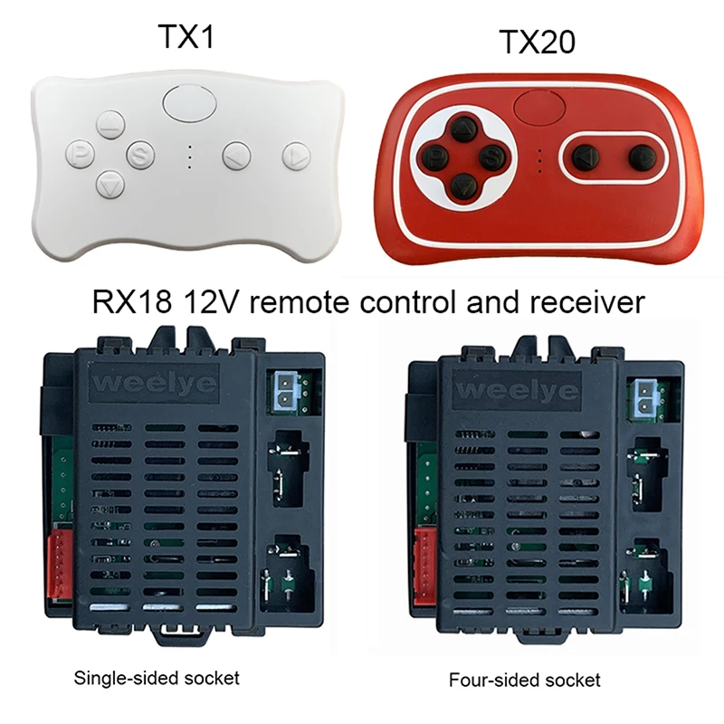 Weelye RX18 12V Детский электромобиль с пультом управления Bluetooth 2.4G и приемником для замены деталей электромобиля Детей.