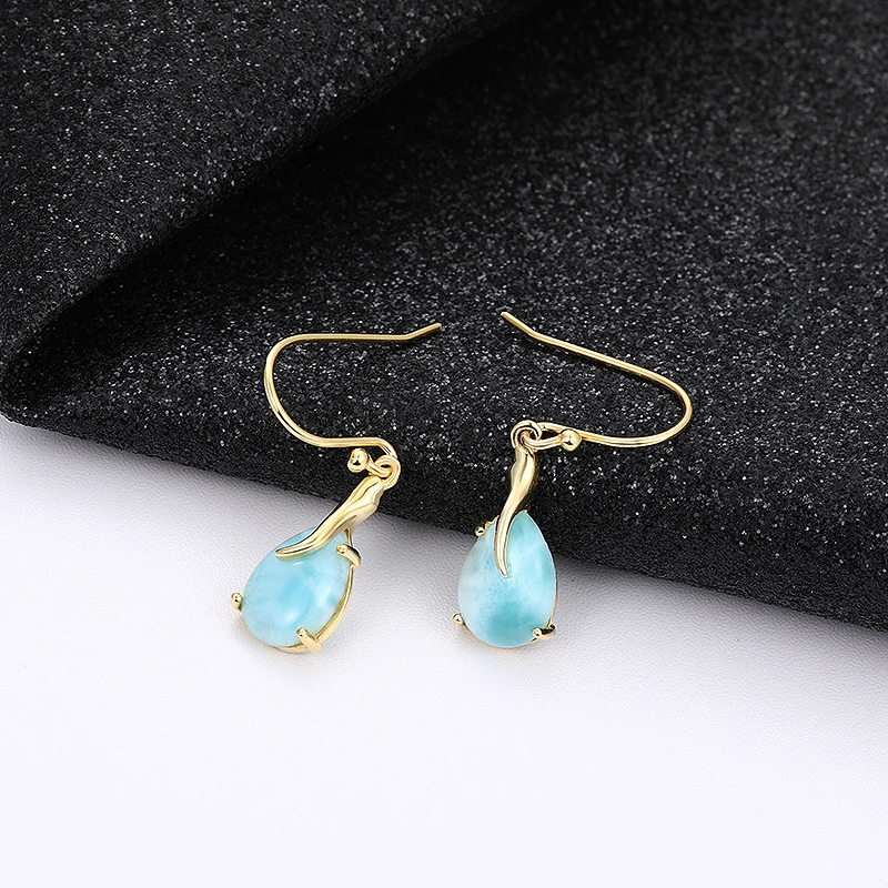 Новинка модные женские обтекаемые длинные ювелирные изделия из стерлингового