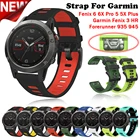 Ремешок силиконовый для наручных часов Garmin Fenix 5 5X 3 3HR 6X 6 Pro Forerunner 935 945