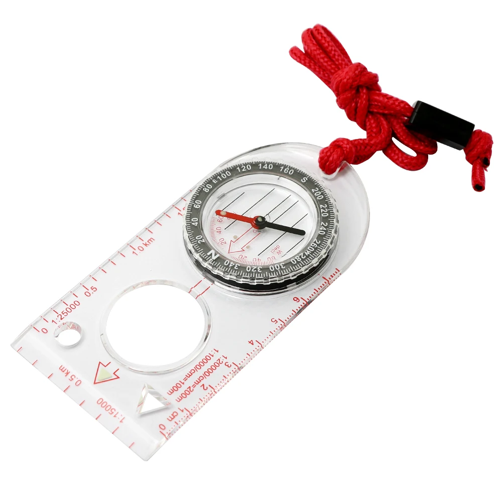 

Creative Map Scale Measuring Compass Portable Multi-functional Outdoor Classroom Teaching Compass Camping Tool Map Compass Tool
