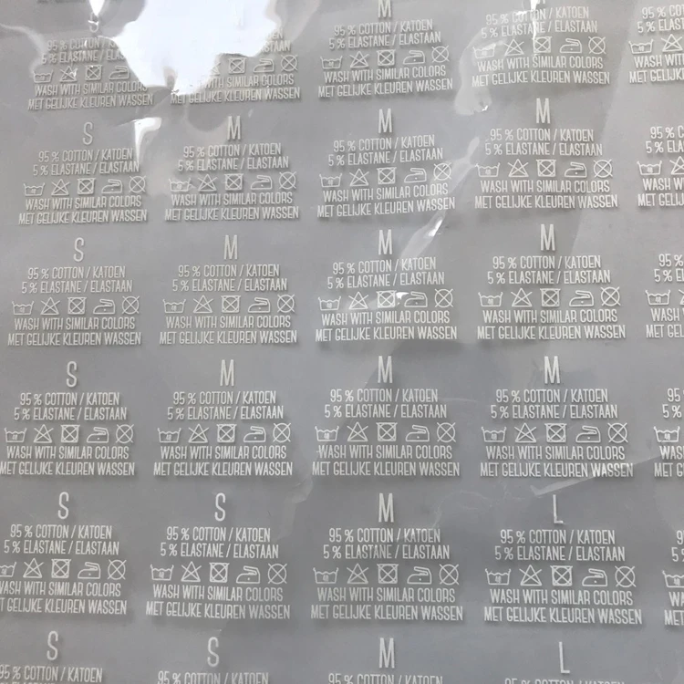 5000pcs 2*6cm Clothing Printing Labels Manufacturer Custom plastisol high quality heat transfers paper for t-shirt dress | Дом и сад