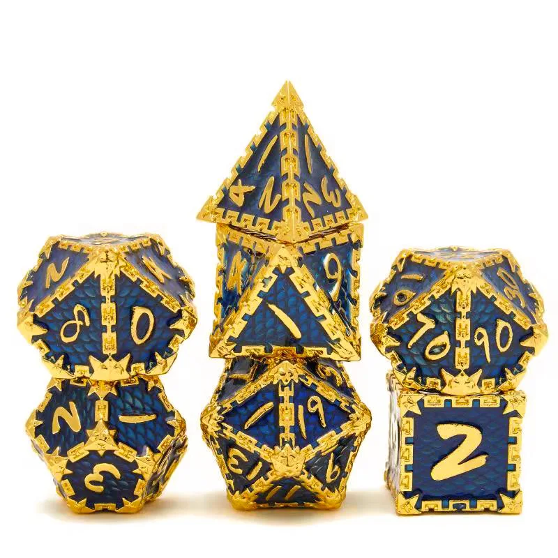 

Dagger Metal D&D Dice, 7 PCs DND Dice, Polyhedral Dice Set, for Role Playing Game MTG Pathfinder