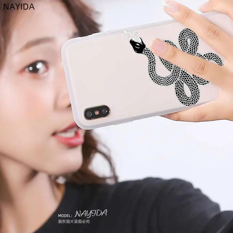 Мягкие силиконовые чехлы с бамбуковыми змеями синего цвета для Huawei P50 P40 P30 P20 Lite Pro