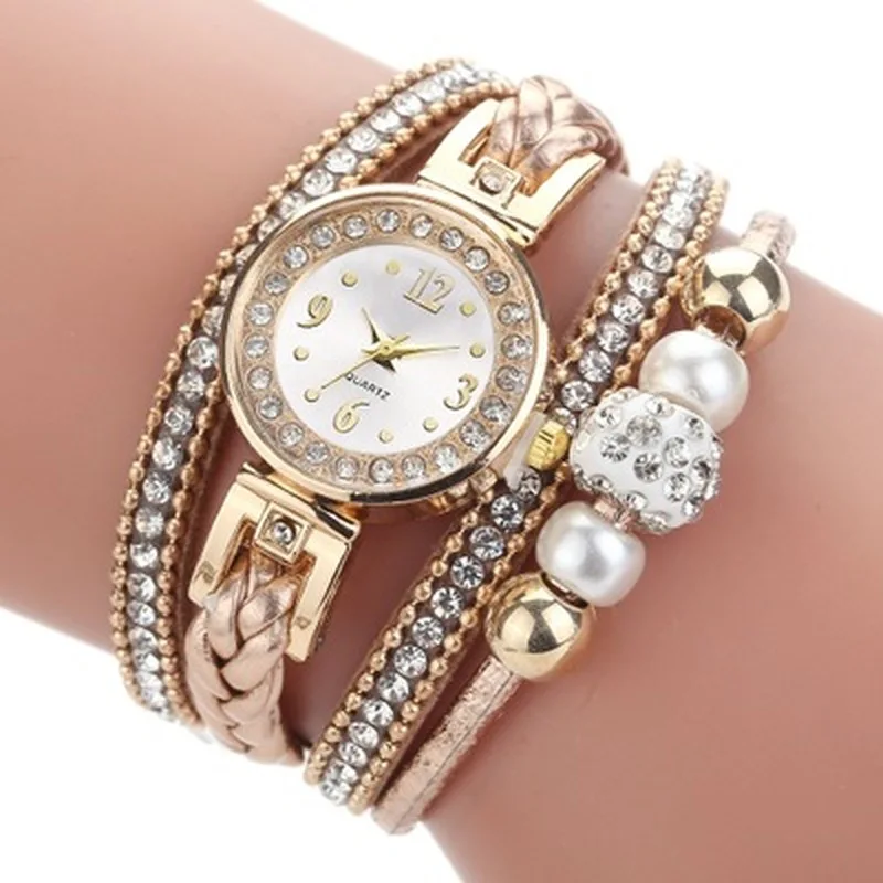 High Quality Beautiful Fashion Women Bracelet Watch Ladies Watch Casual Round Analog Quartz Wrist Bracelet Watch For Women Clock