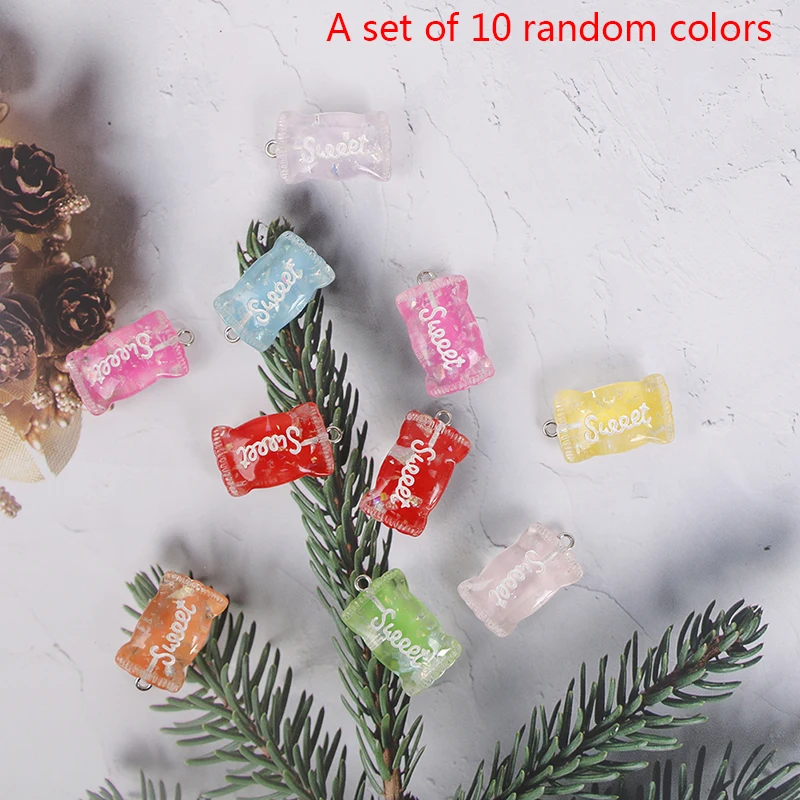 10 шт. миниатюрная еда для кукольного домика разных цветов десерт сахар конфеты