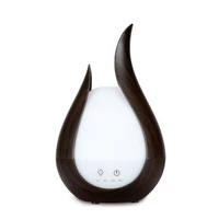 electric ultrasonic essential oil diffuser wood grain aroma air humidifier diffuser with colorful led light for home office