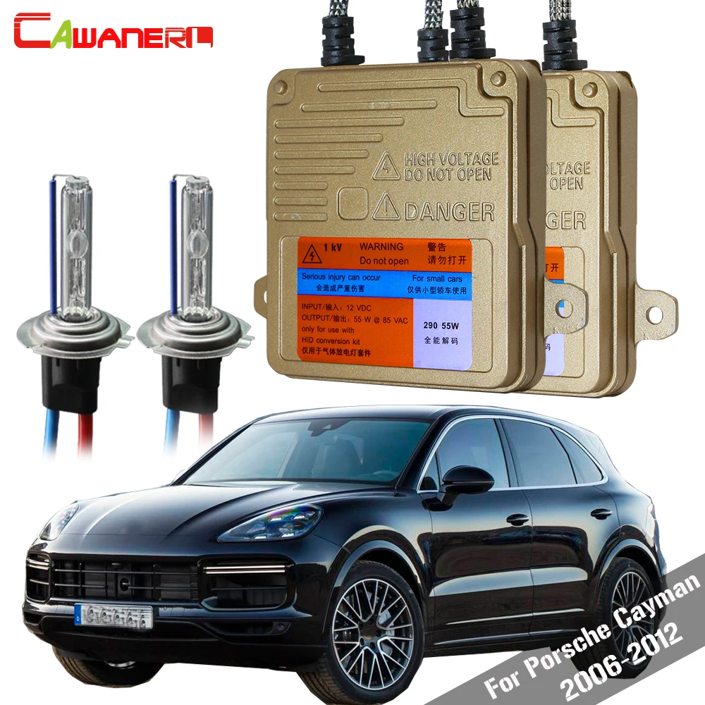 Cawanerl H7 55Вт HID Xenon комплект Canbus балласт лампы AC 3000K 8000K для Porsche Cayman 2006 2012